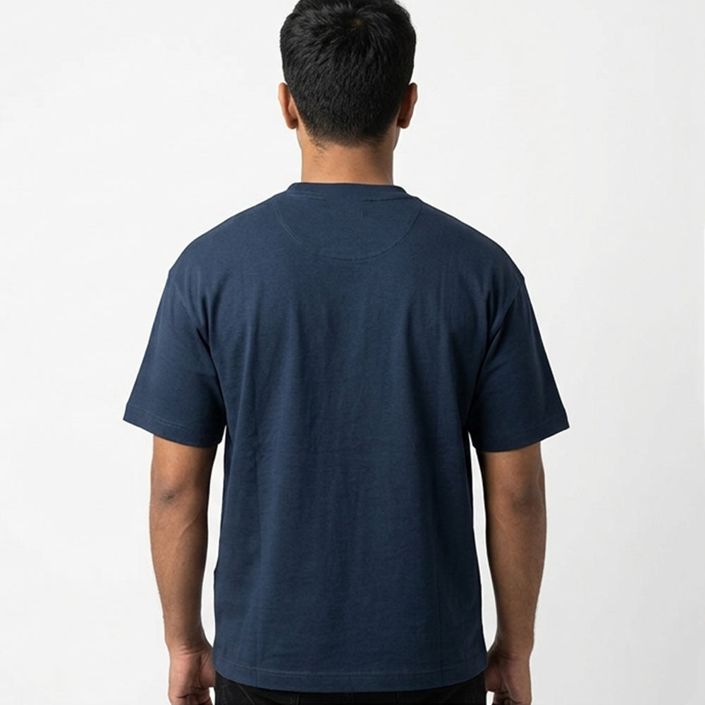 Hire A Tester- Navy Blue Round Neck Coding T-shirt