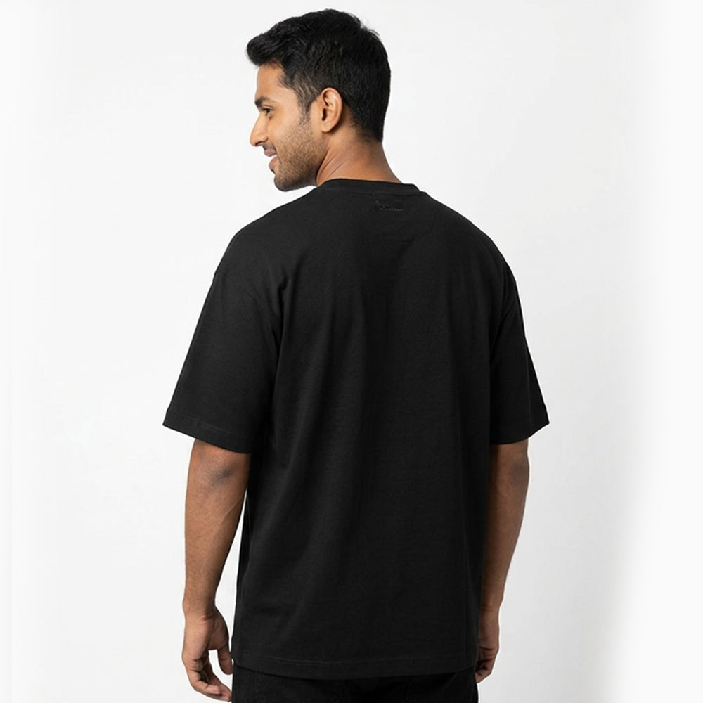 Give me a Br- Black Round Neck Coding T-shirt