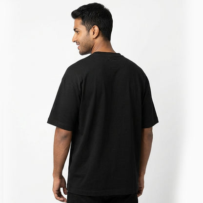 Give me a Br- Black Round Neck Coding T-shirt
