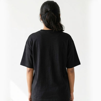 Give me a Br- Black Round Neck Coding T-shirt