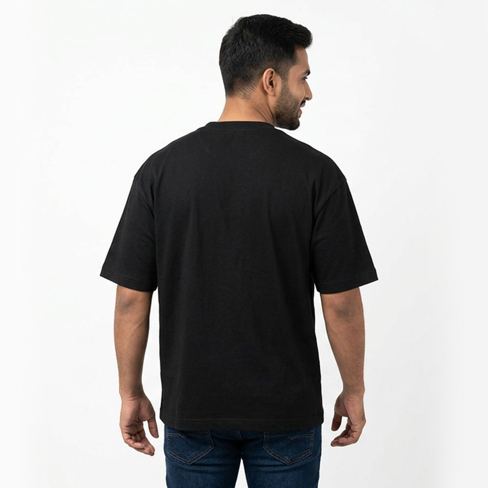 Friday Deploy Club- Black Round Neck Coding T-shirt