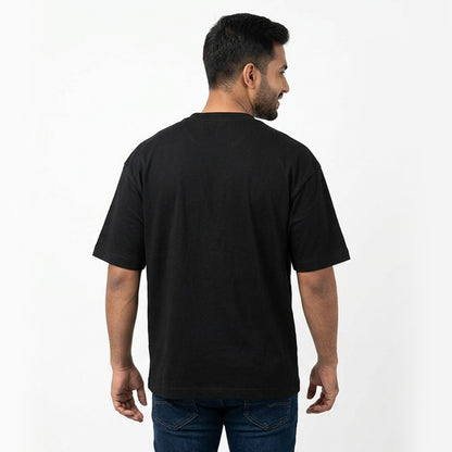 Friday Deploy Club- Black Round Neck Coding T-shirt