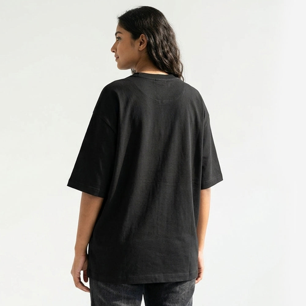 Friday Deploy Club- Black Round Neck Coding T-shirt