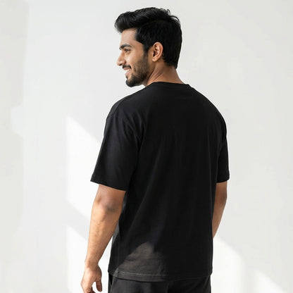 In Case of Fire- Black Round Neck Coding T-shirt