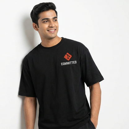 Committed - Black Coding Oversized Tshirt