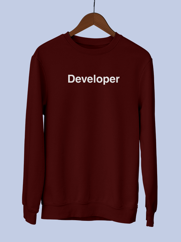 Developer Word- Maroon Coding Sweatshirt – GeekOTee