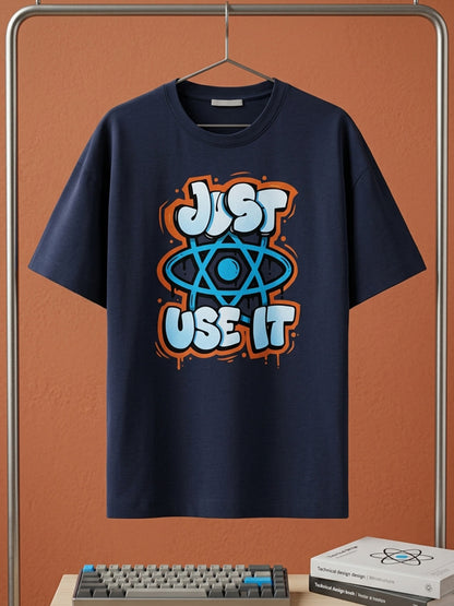 React Use State- Coffee Brown Round Neck Coding Tshirt