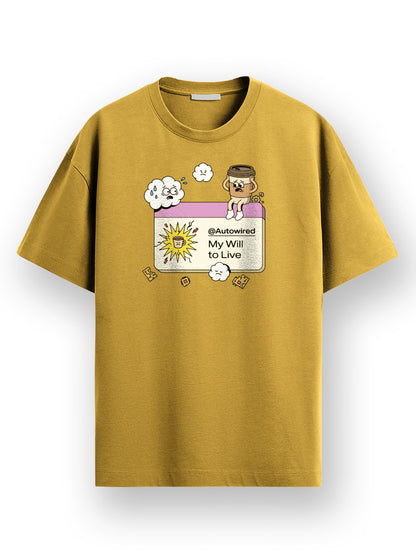 Java Autowired- Mustard Yellow Round Neck Coding Tshirt