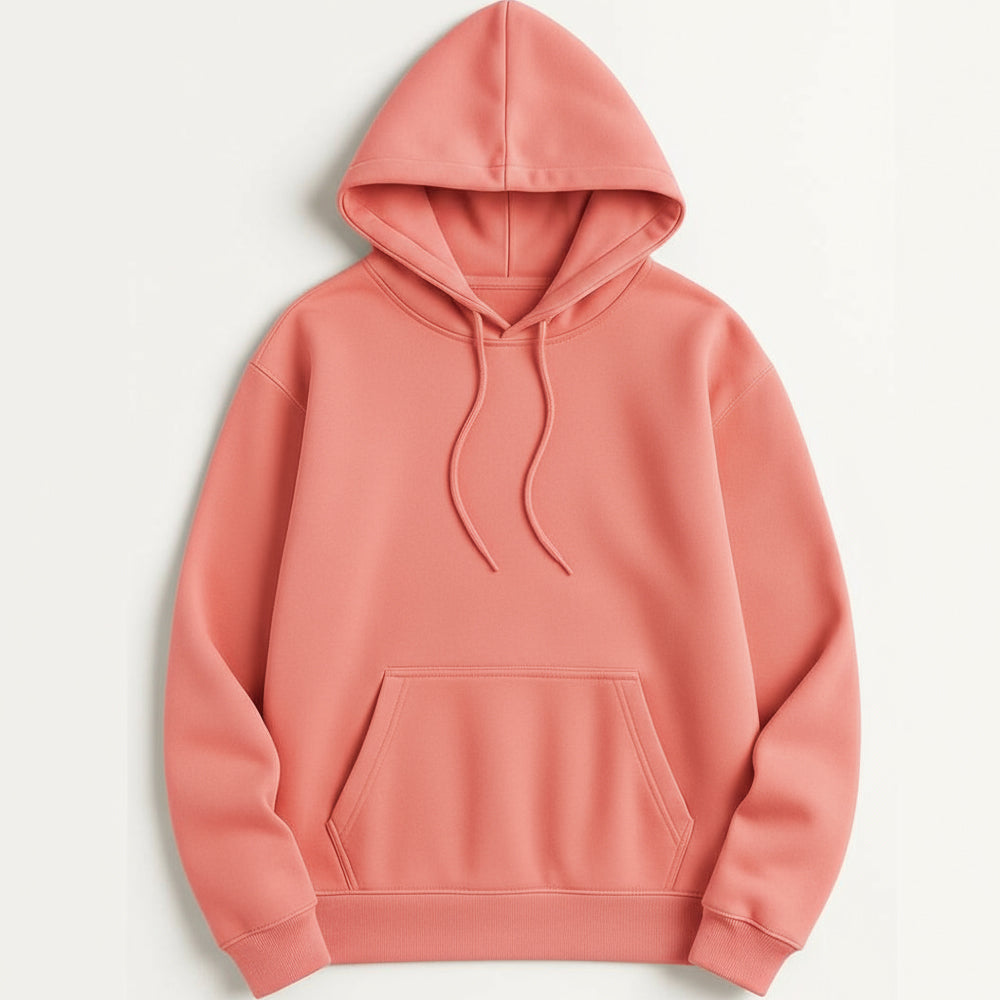 Sunset Coral - Solid Hoodie