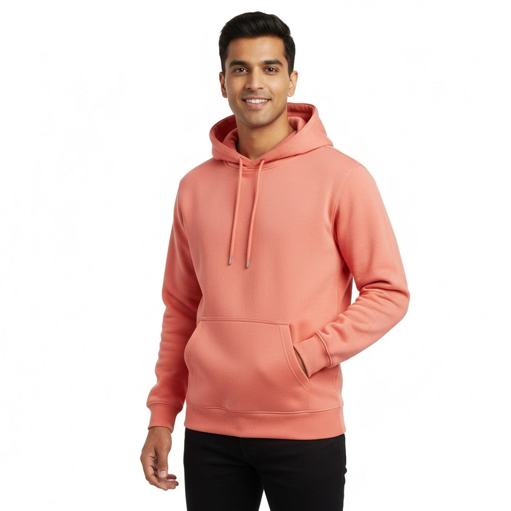 Sunset Coral - Solid Hoodie