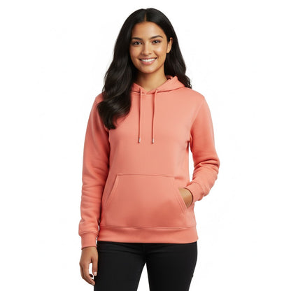 Sunset Coral - Solid Hoodie