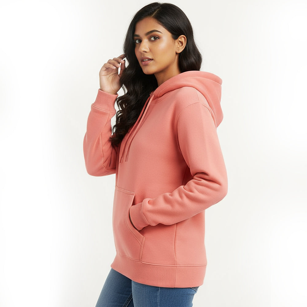 Sunset Coral - Solid Hoodie