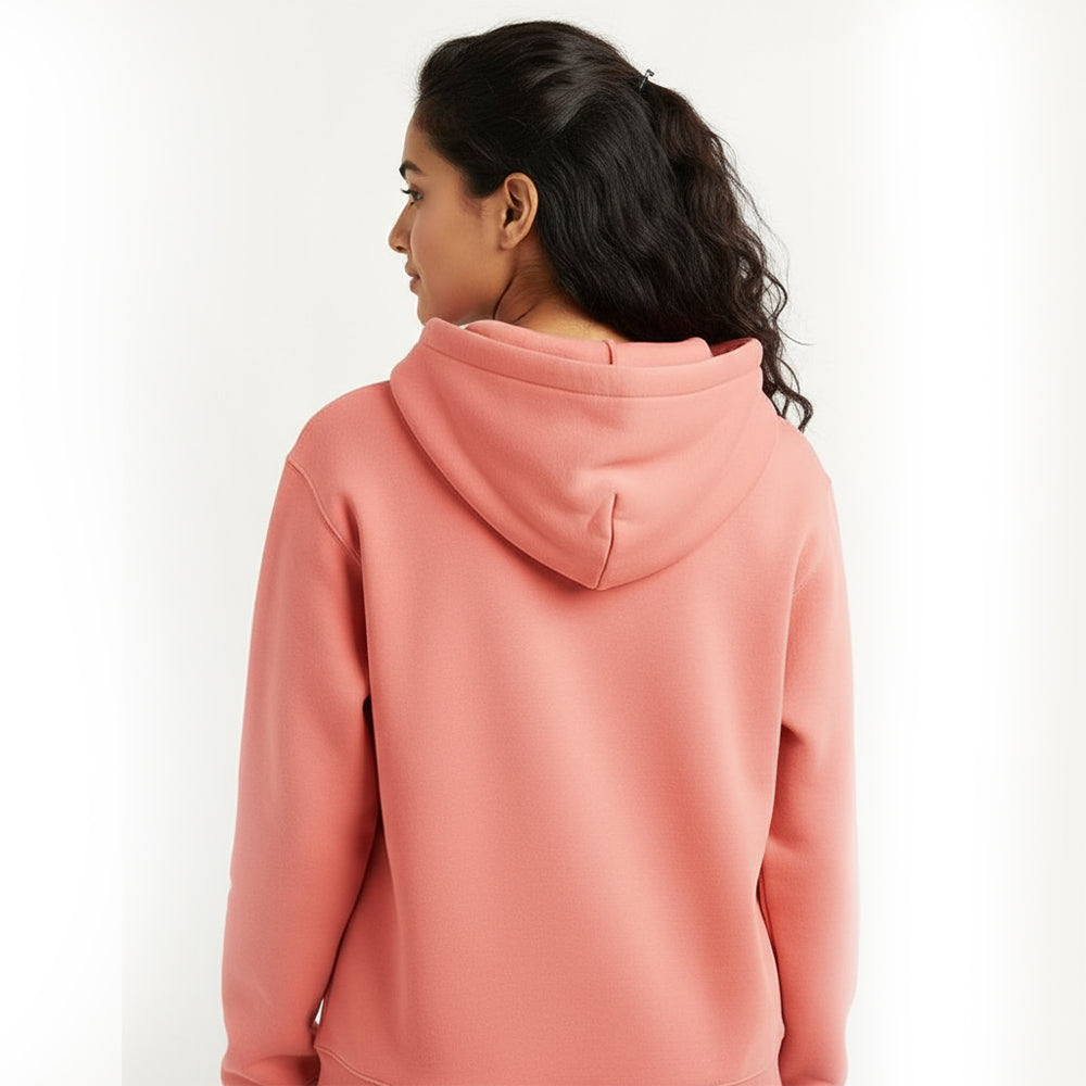 Sunset Coral - Solid Hoodie