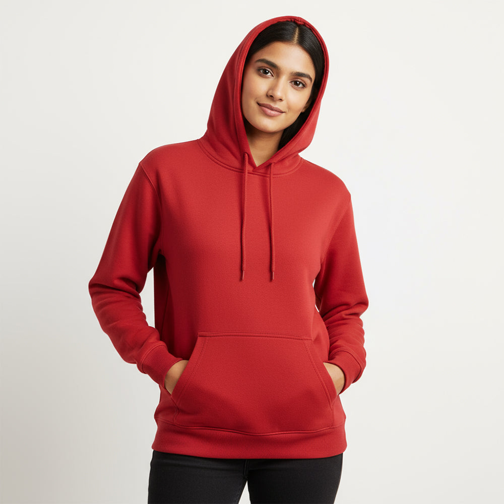 Fiery Red - Solid Hoodie