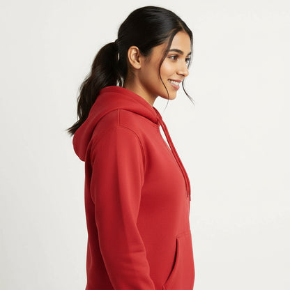 Fiery Red - Solid Hoodie
