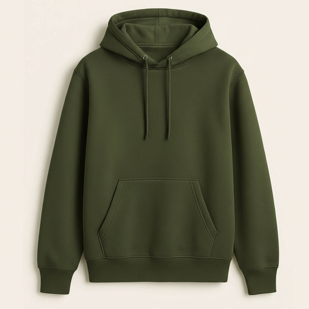 Earth Olive - Solid Hoodie