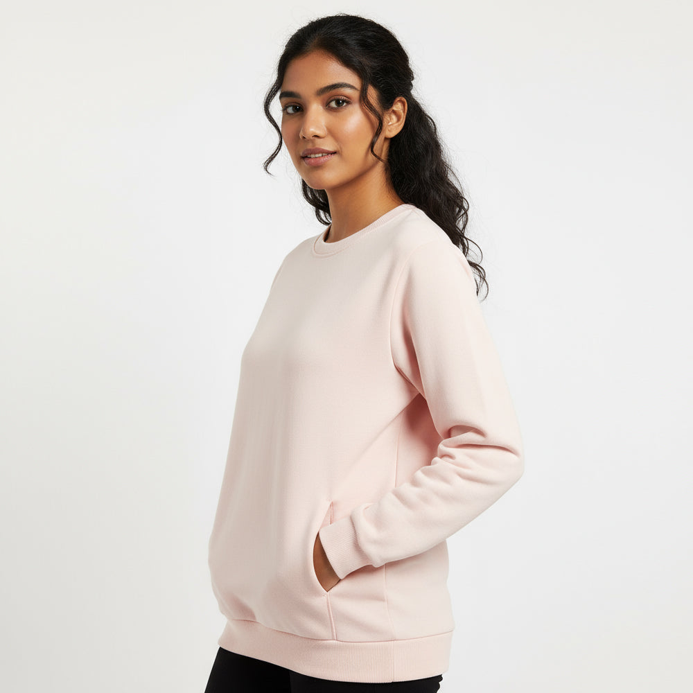 Blush Pink - Solid Sweatshirt