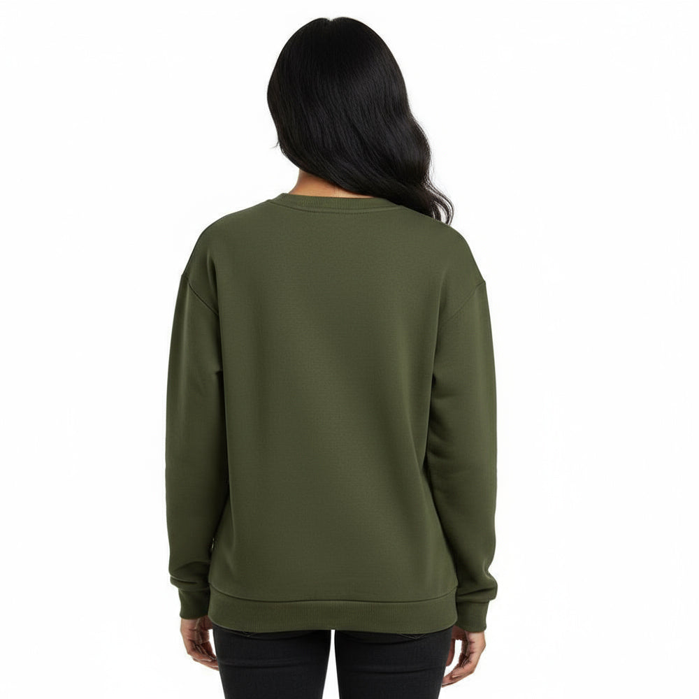 Olive Drift - Solid Sweatshirt