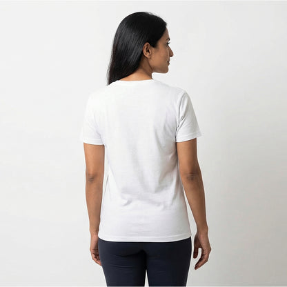 Seven Chakras - White Yoga Round Neck T-shirt