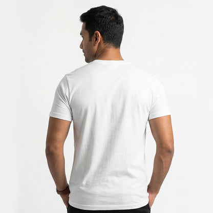 Sacred Flow - White Yoga Round Neck T-shirt