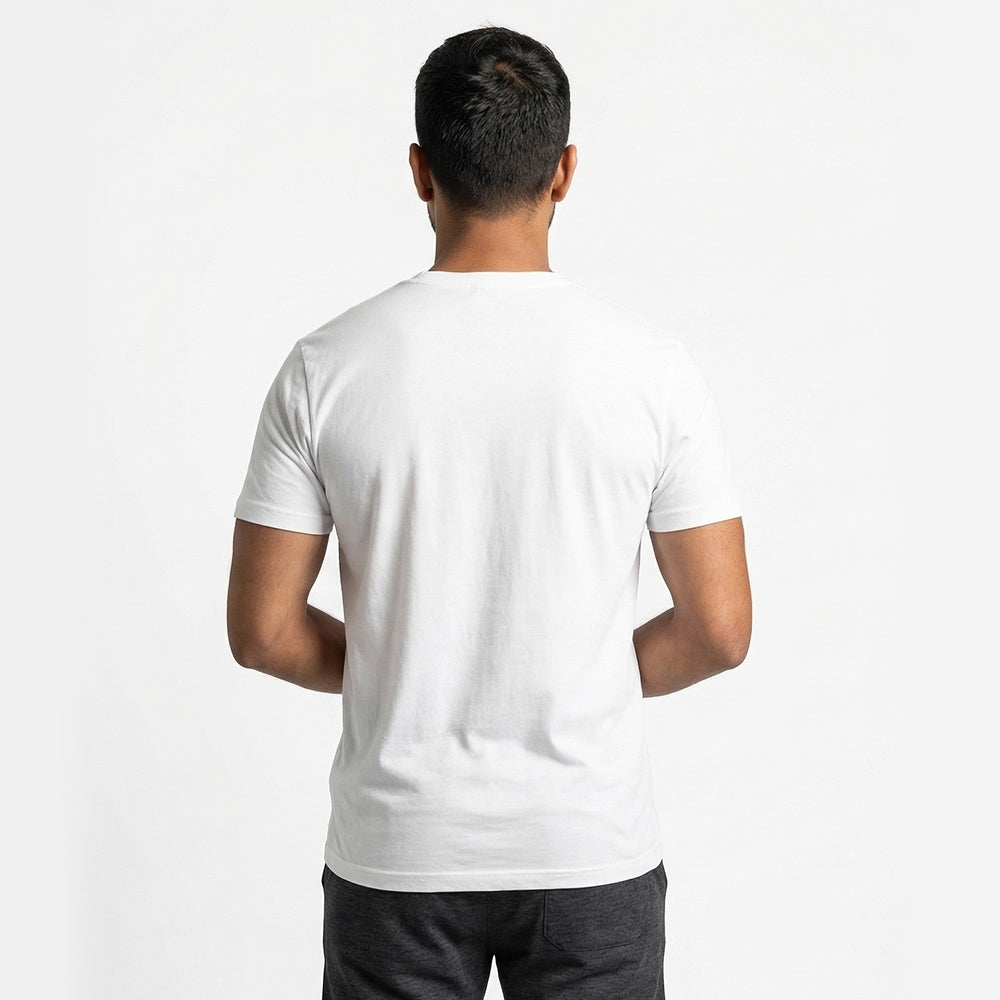 Seven Chakras - White Yoga Round Neck T-shirt