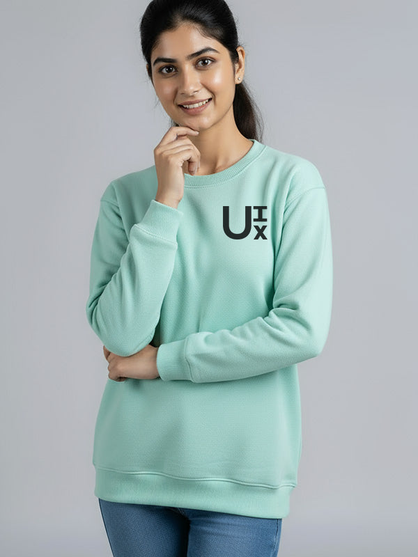 UI UX Minimal- White UI UX Sweatshirt