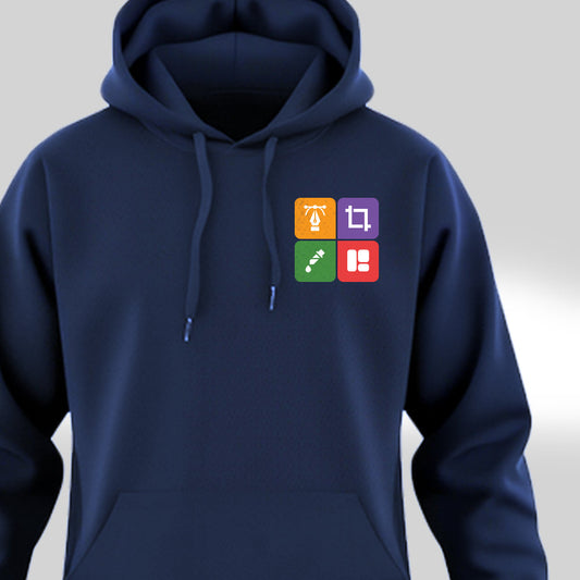 Design Icons - Navy Blue UI UX Hoodie