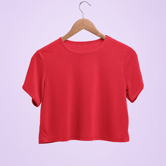 Just Red - Valentine Crop Top