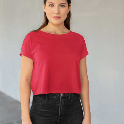 Just Red - Valentine Crop Top