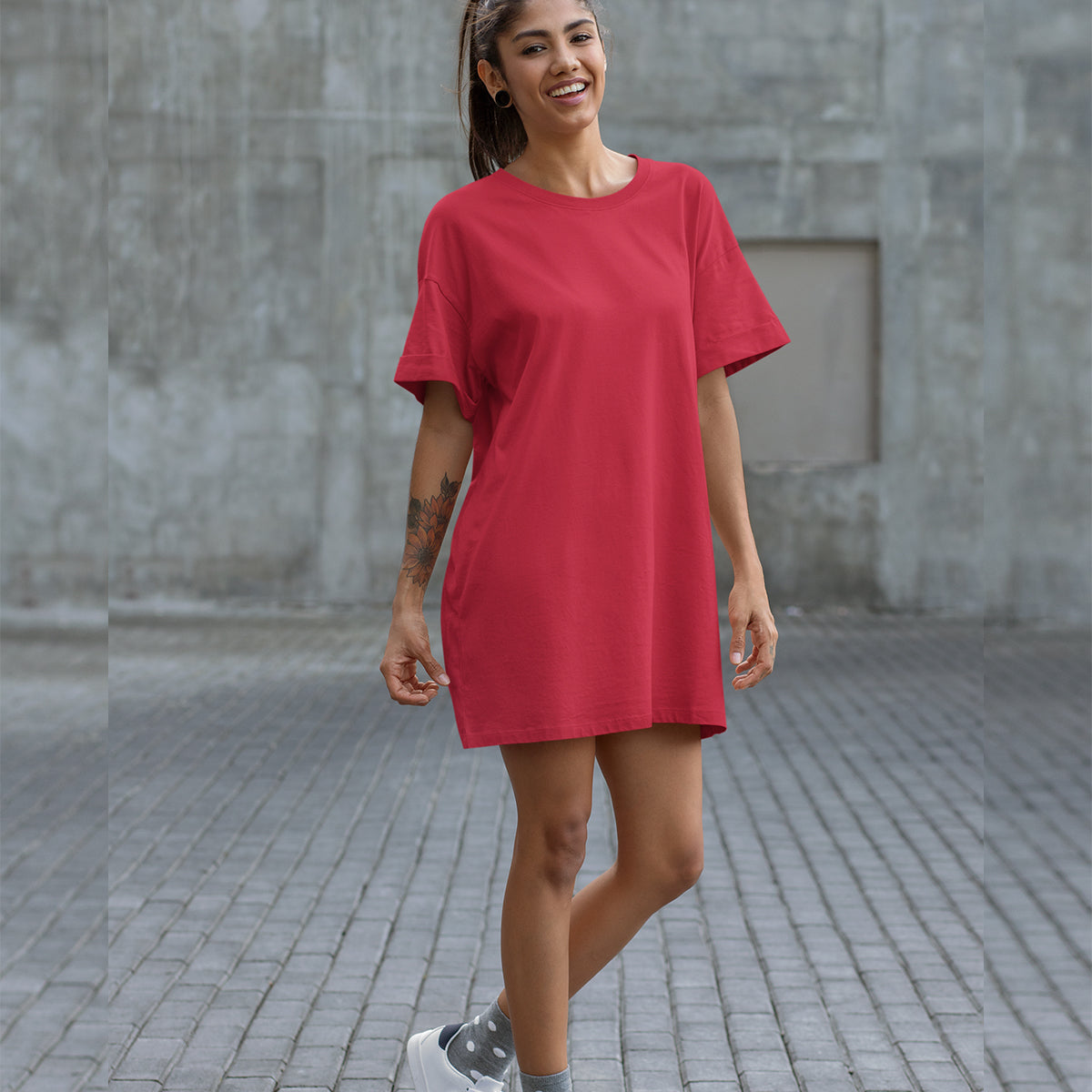 Its all Red - Valentine Women's Tshirt Dress