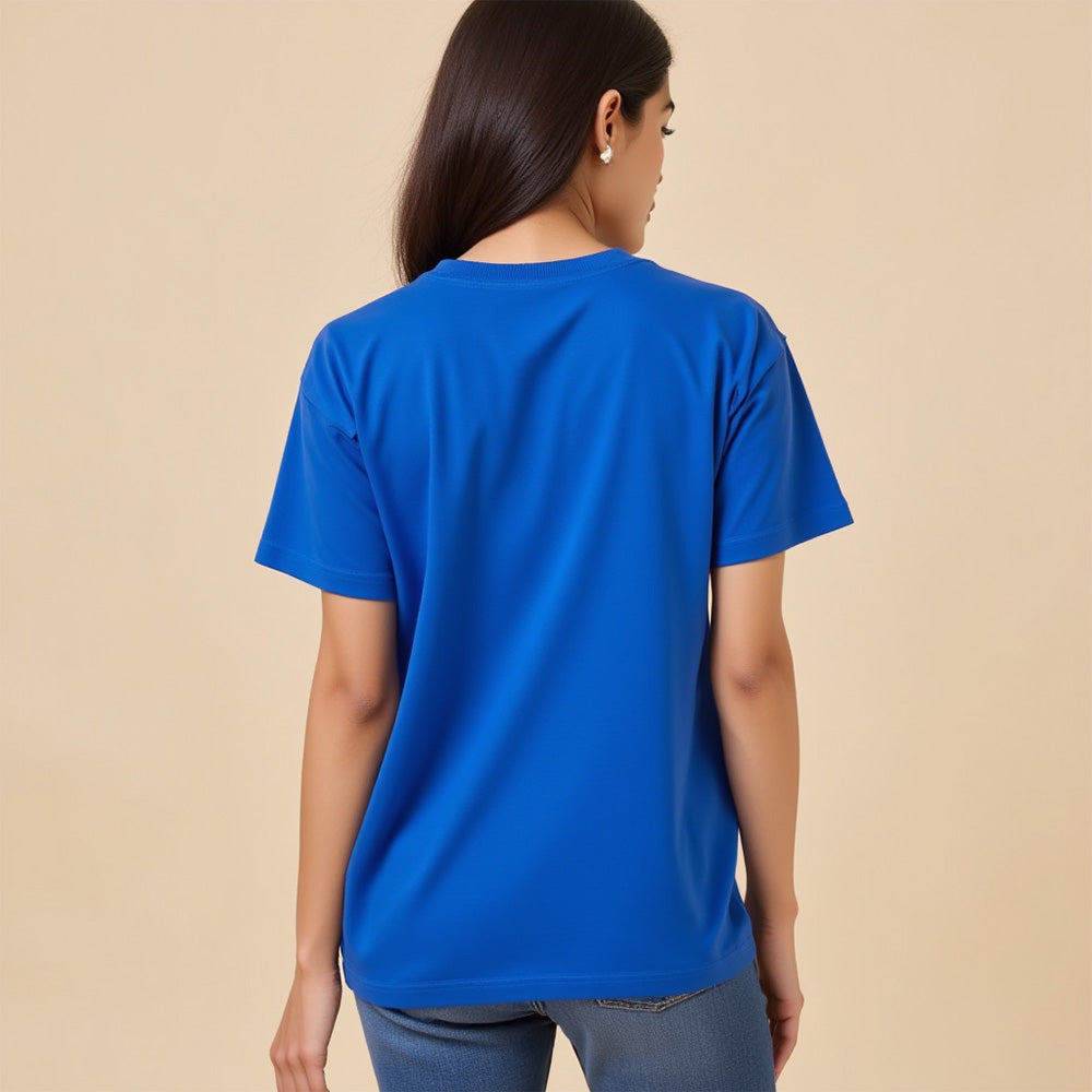 Writer's Warning- Royal Blue Round Neck Writer T-shirt