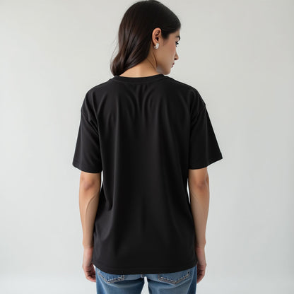 Writer's Block- Black Round Neck Writer T-shirt