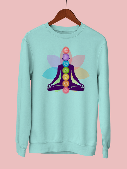 Yoga Chakras- Mint Yoga Sweatshirt