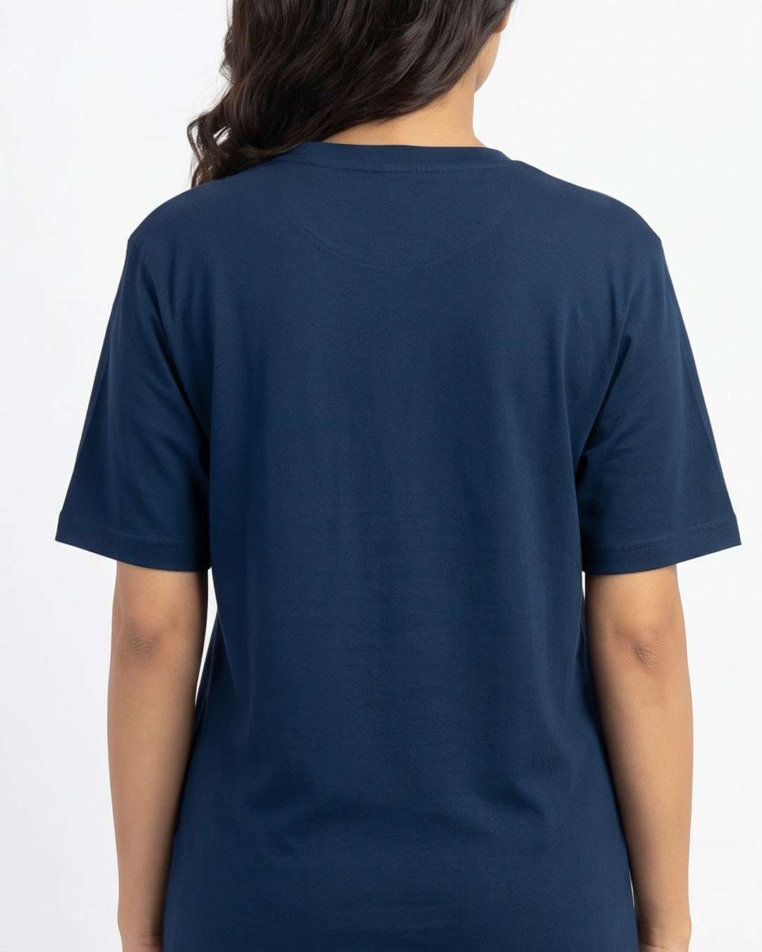 Body Mind Soul - Navy Blue Yoga Round Neck T-shirt