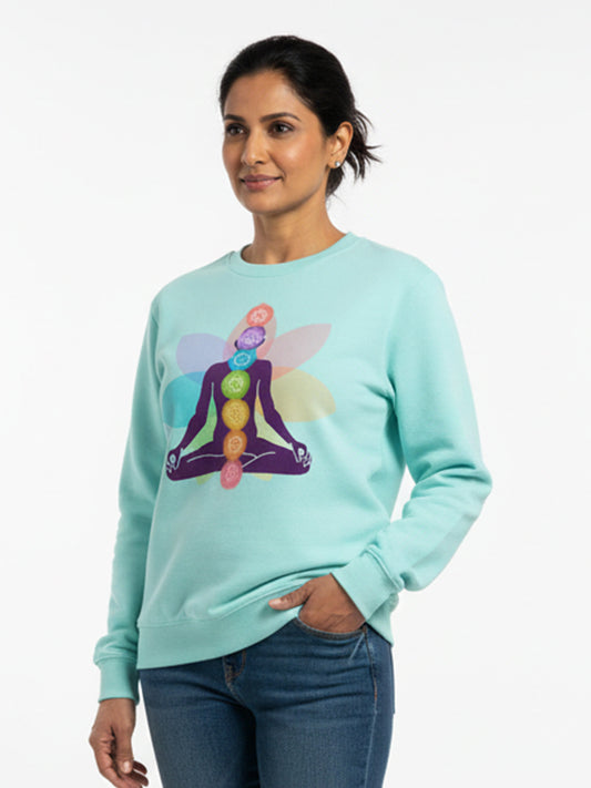 Yoga Chakras- Mint Yoga Sweatshirt