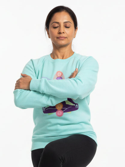 Yoga Chakras- Mint Yoga Sweatshirt