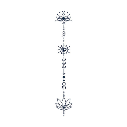Sacred Flow - White Yoga Round Neck T-shirt