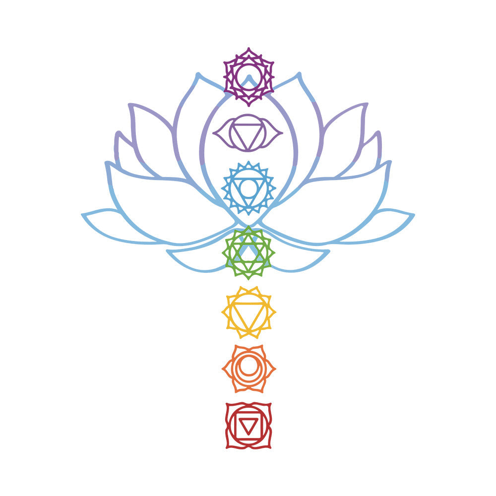 Awakened Chakra - White Yoga Round Neck T-shirt