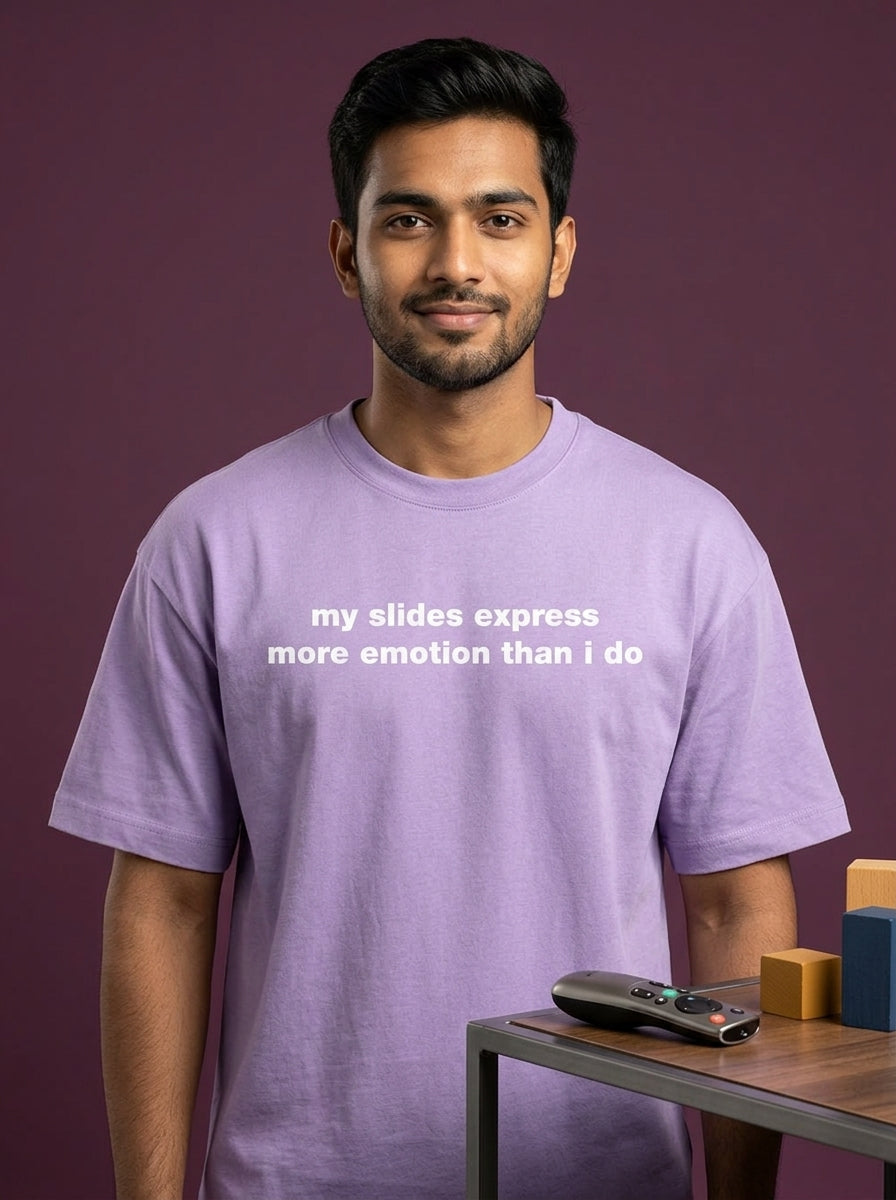 My Slides- Lavender Round Neck Corporate T-shirt
