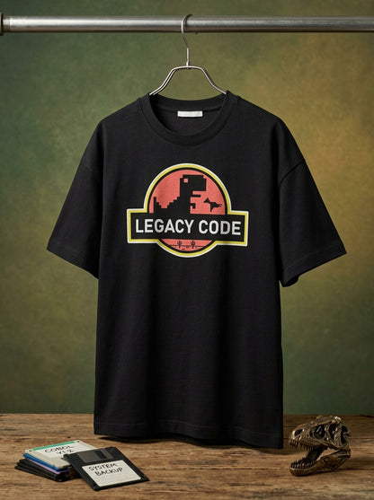 Legacy Code- Black Round Neck Coding T-shirt