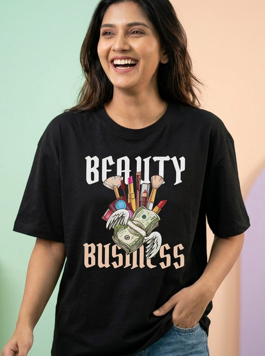 Beauty Business- Black Round Neck Unisex Makeup Artist T-shirt