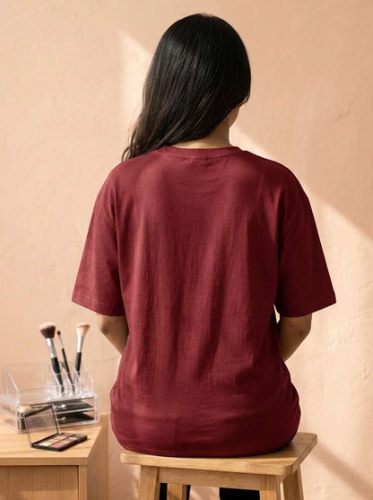 Makeup Artist Ingredients - Maroon Round Neck Makeup Artist Unisex Tshirt