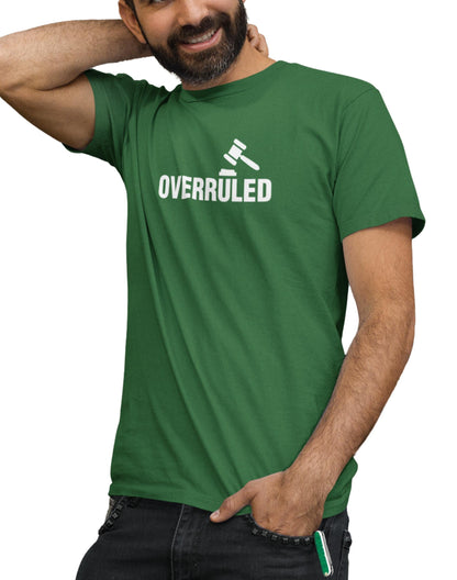 Overruled- Dark Green Round Neck Lawyer T-shirt