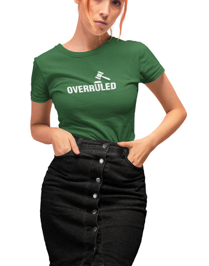 Overruled- Dark Green Round Neck Lawyer T-shirt