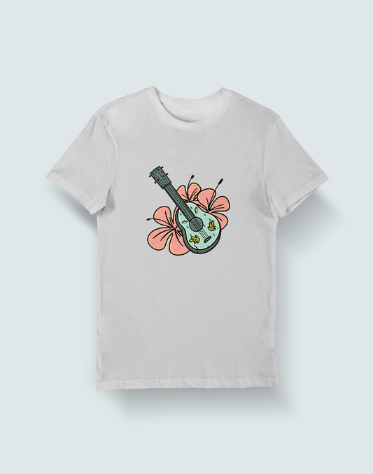 Flower Eukelele - Music Tshirt