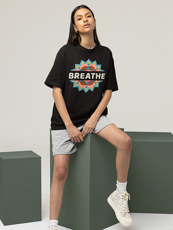 Breathe - Yoga Oversized Tshirt