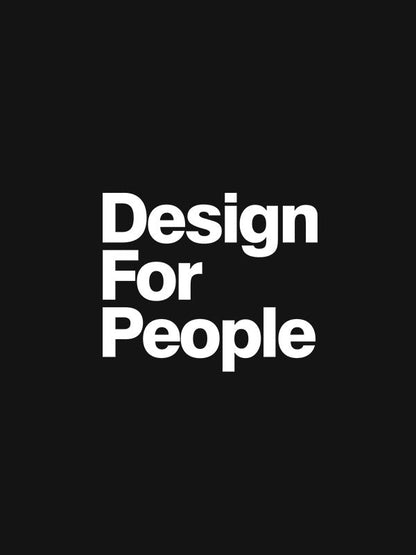 Design for People- Black Round Neck UI UX T-shirt